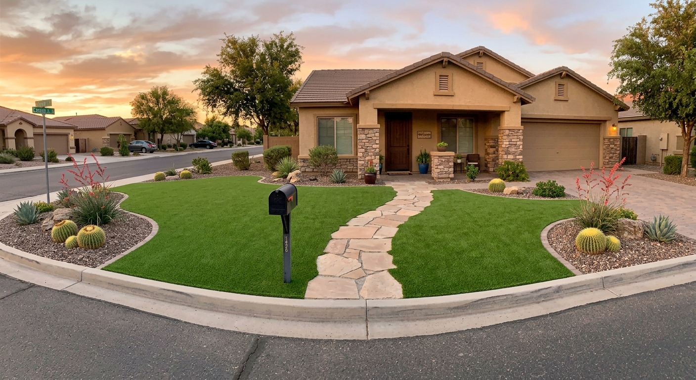 Artificial turf install in Apache Junction