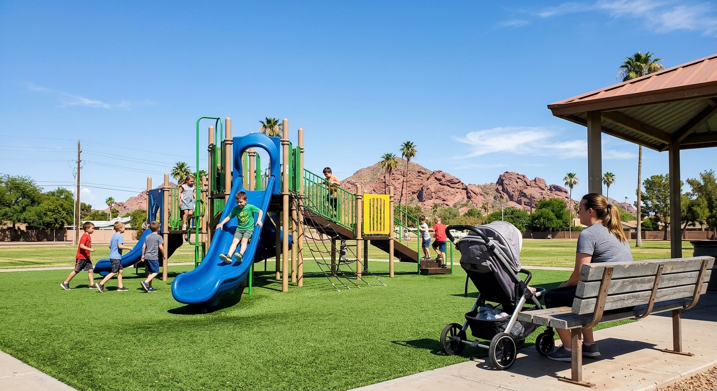 Life Turf playground safe artificial turf surface in Mesa, AZ