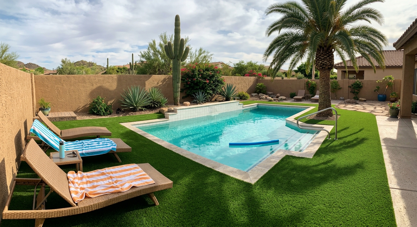 Turf pool surround