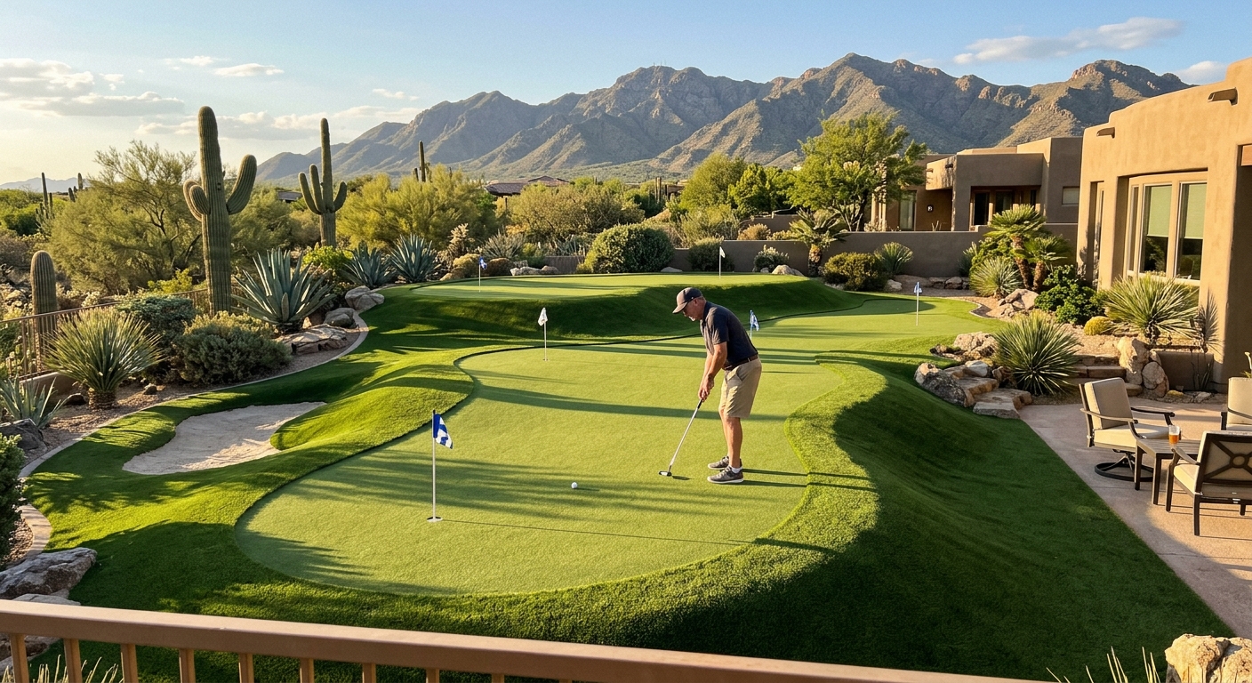 Championship putting green