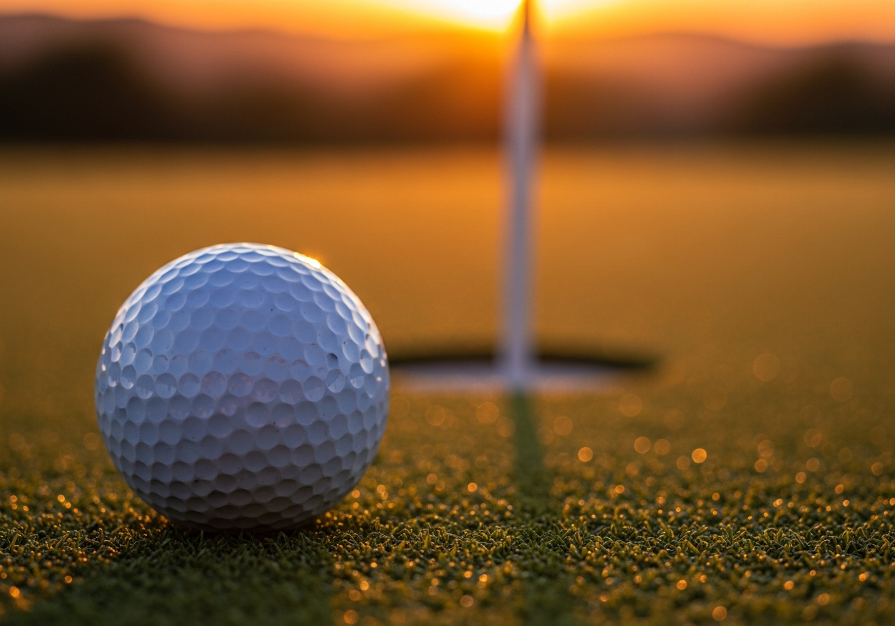 Backyard putting green
